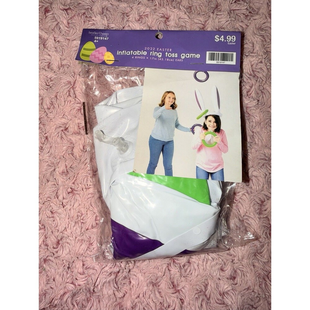 Inflatable Bunny Ears Ring Toss Game Easter Game Easter Decoration Fun